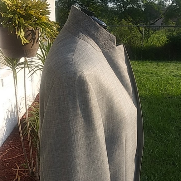 Chaps by Ralph Lauren Silver Two button Blazer